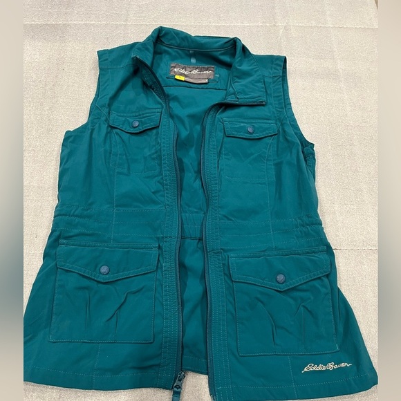 [S] Vintage Women's Eddie Bauer Multi Pocket Gilet Vest Outdoor - Picture 2 of 9